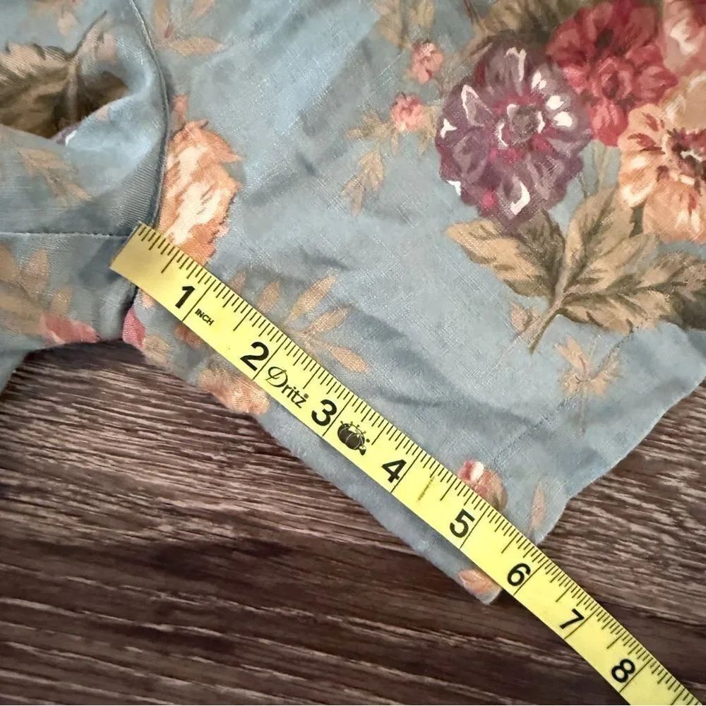 Ralph Lauren Vintage Linen Floral Shorts - Picture 4 of 5
